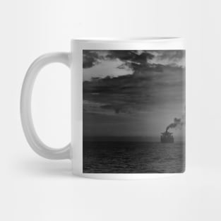 Steamers off the Havana coast in Cuba Mug